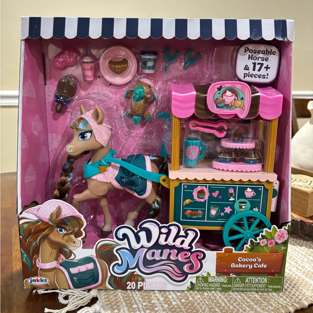 New Wild Manes Cocoa’s Bakery Cafe Horse Playset By Jakks